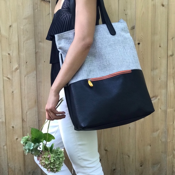 Convertible Vegan Backpack Tote - Olive/Espresso main image 9